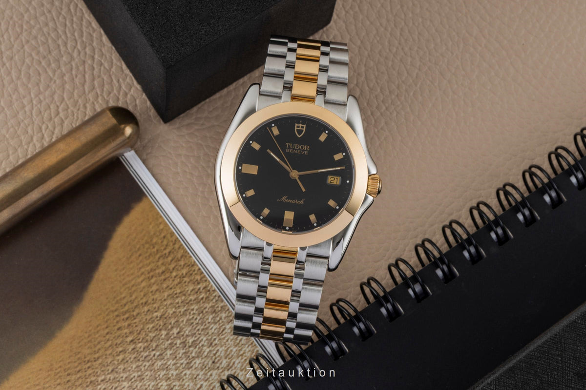 Tudor Monarch acier / or  quartz montre pour hommes 15623  [2605838]