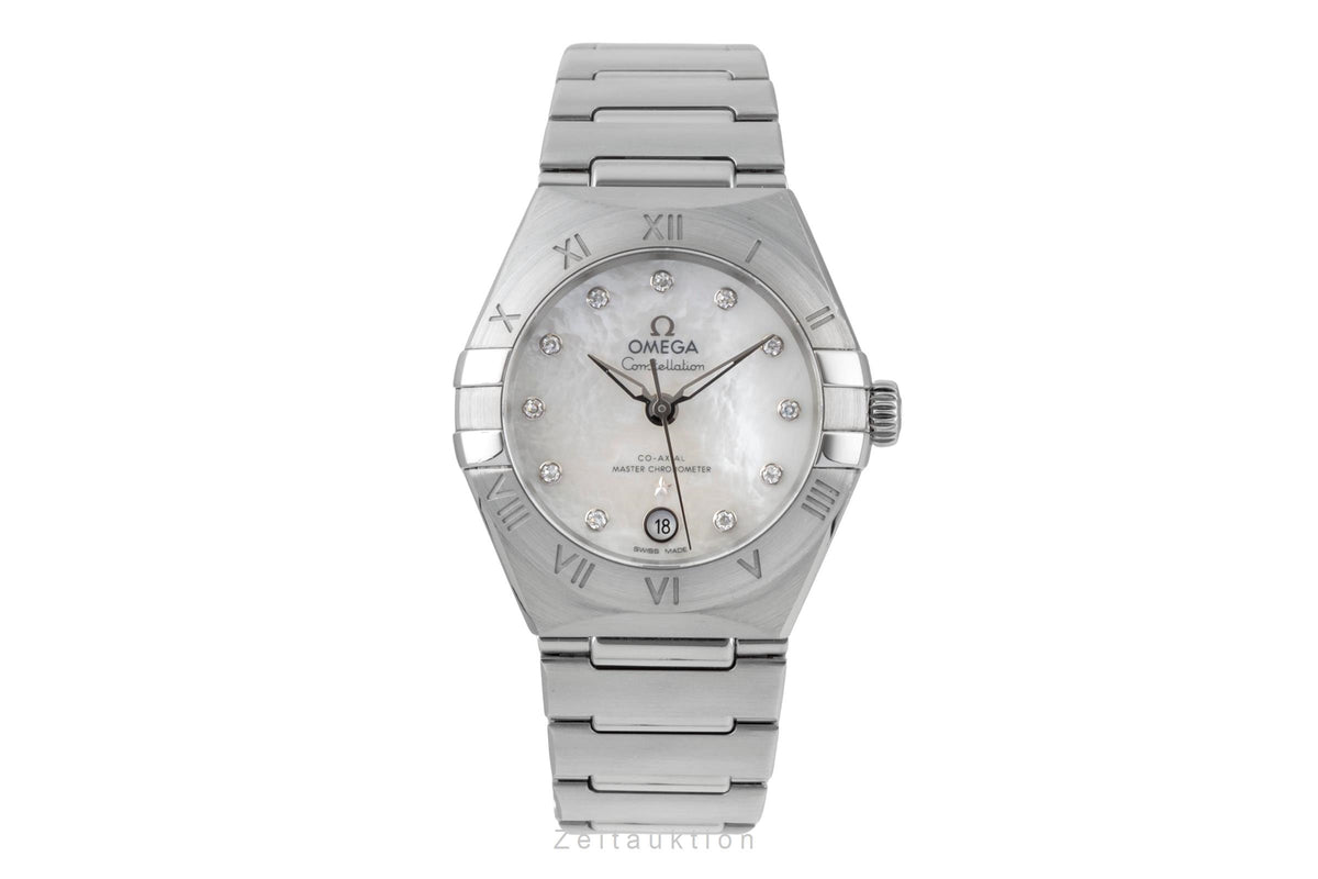 Omega Constellation acier automatique montre pour femmes 131.10.29.20.55.001 LP: 8600EUR  [2605844]