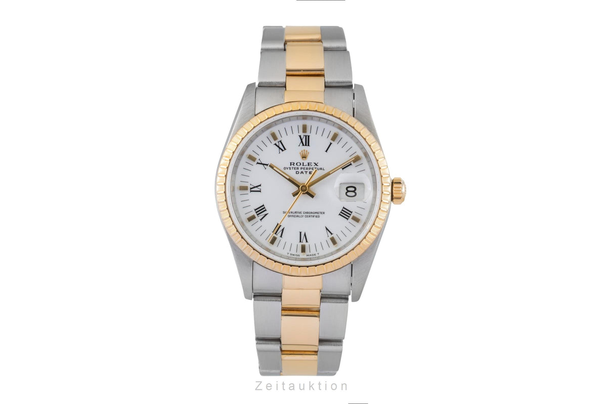 Rolex Date steel / gold automatic men's watch 15223  [2605856]