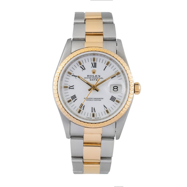 Rolex Date steel / gold automatic men's watch 15223  [2605856]