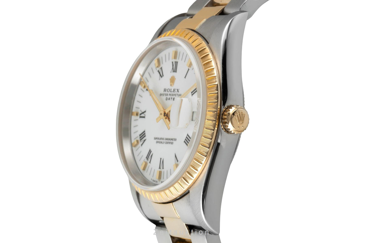 Rolex Date steel / gold automatic men's watch 15223  [2605856]