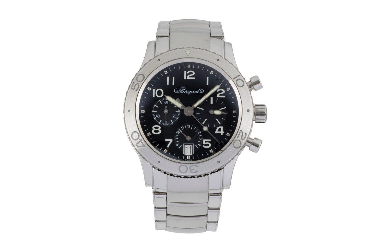 Breguet Type XX chronograph steel automatic men's watch 3820  [2605857]