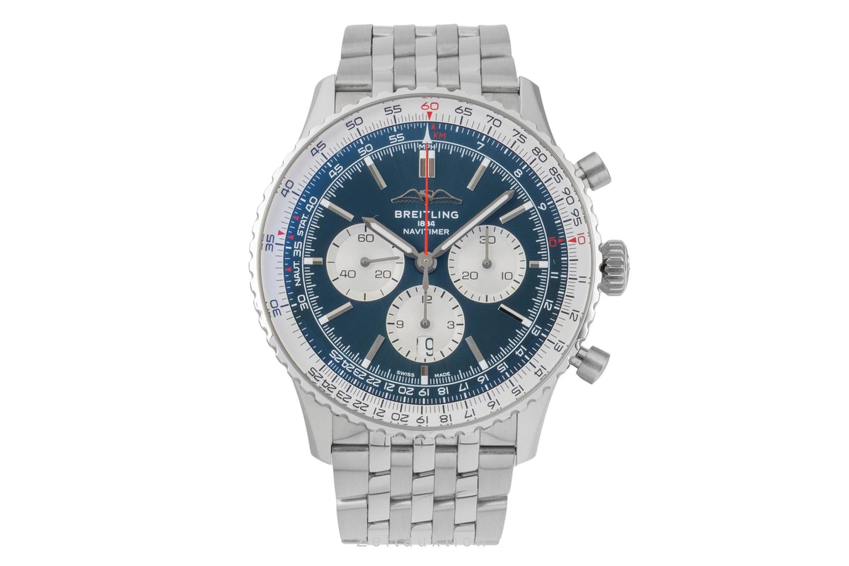 Breitling Navitimer chronograph steel automatic men's watch AB0137211C1A1 LP: 9850EUR  [2605863]