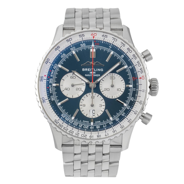 Breitling Navitimer chronograph steel automatic men's watch AB0137211C1A1 LP: 9850EUR  [2605863]