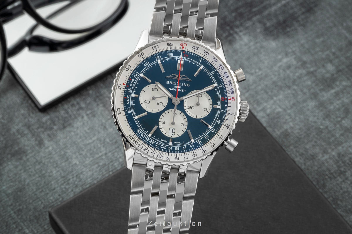Breitling Navitimer chronograph steel automatic men's watch AB0137211C1A1 LP: 9850EUR  [2605863]