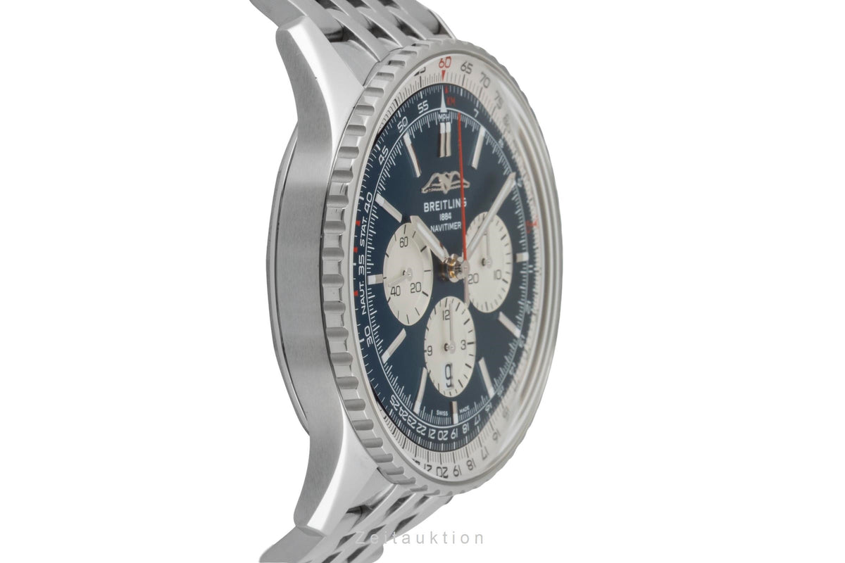 Breitling Navitimer chronograph steel automatic men's watch AB0137211C1A1 LP: 9850EUR  [2605863]
