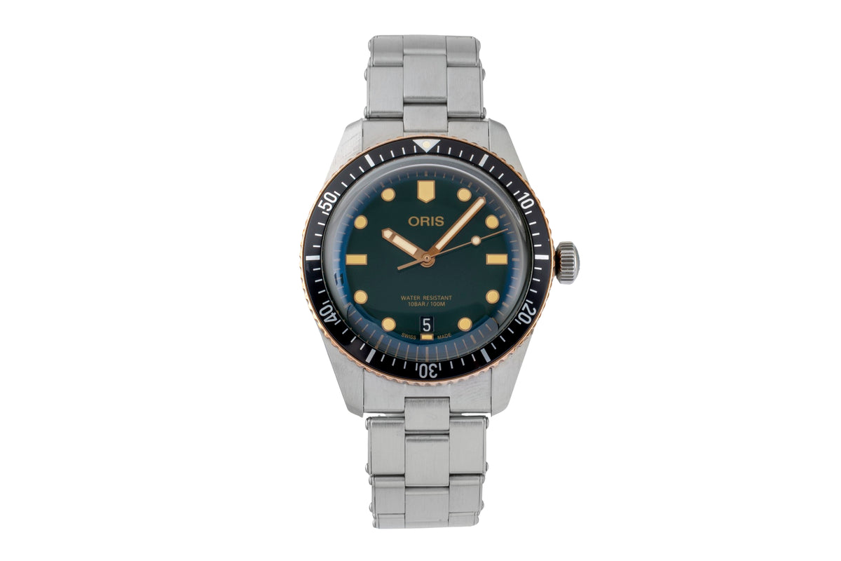 Oris Divers acciaio / bronzo automatismo orologio da uomo 01 733 7707 4357-07 8 20 18 LP: 2650EUR  [2605865]