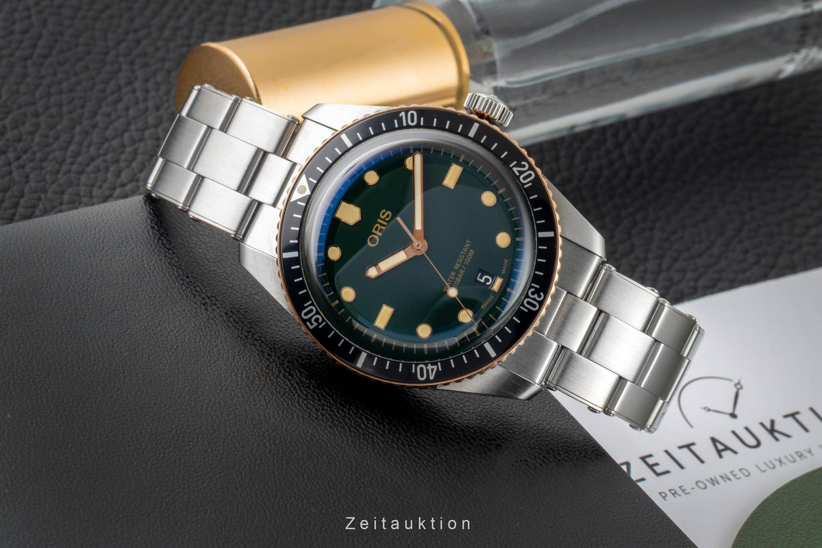 Oris Divers steel / bronze automatic men's watch 01 733 7707 4357-07 8 20 18 LP: 2650EUR  [2605865]