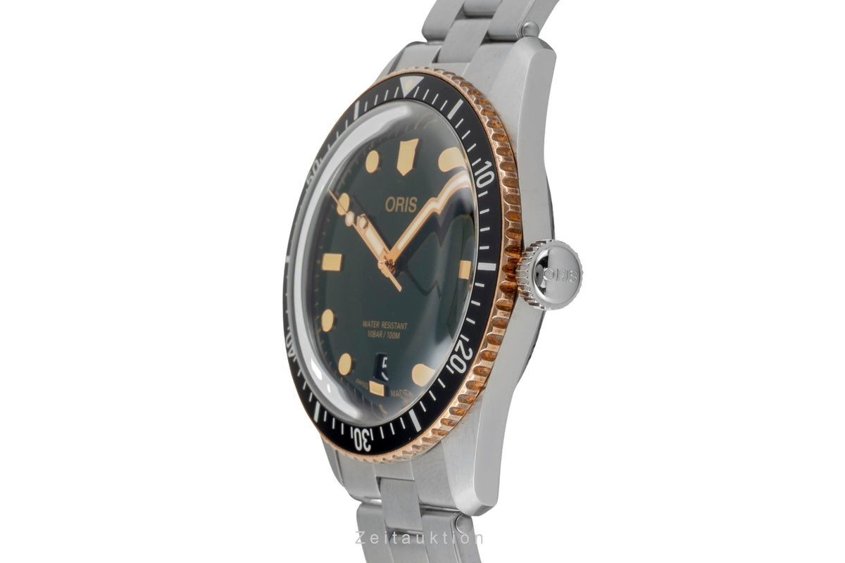 Oris Divers steel / bronze automatic men's watch 01 733 7707 4357-07 8 20 18 LP: 2650EUR  [2605865]