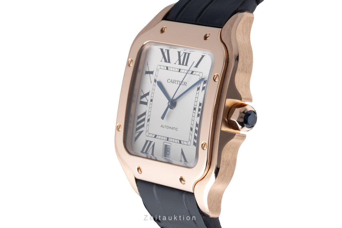 Cartier Santos 18 ct red gold automatic men's watch WGSA0019 LP: 24400EUR  [2605866]