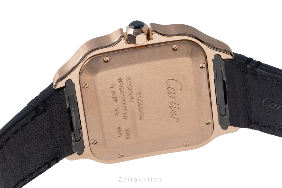 Cartier Santos 18 ct red gold automatic men's watch WGSA0019 LP: 24400EUR  [2605866]