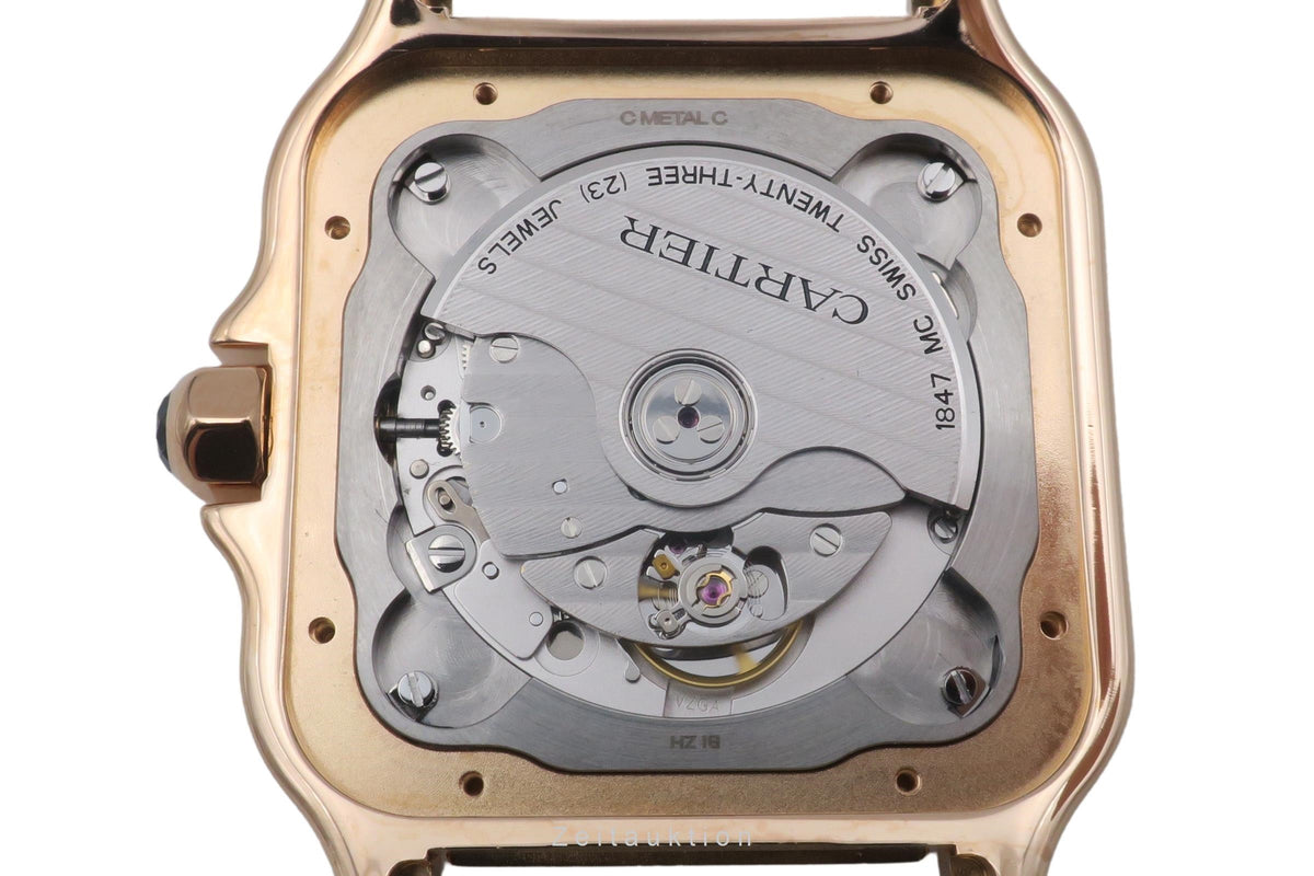 Cartier Santos 18 ct red gold automatic men's watch WGSA0019 LP: 24400EUR  [2605866]