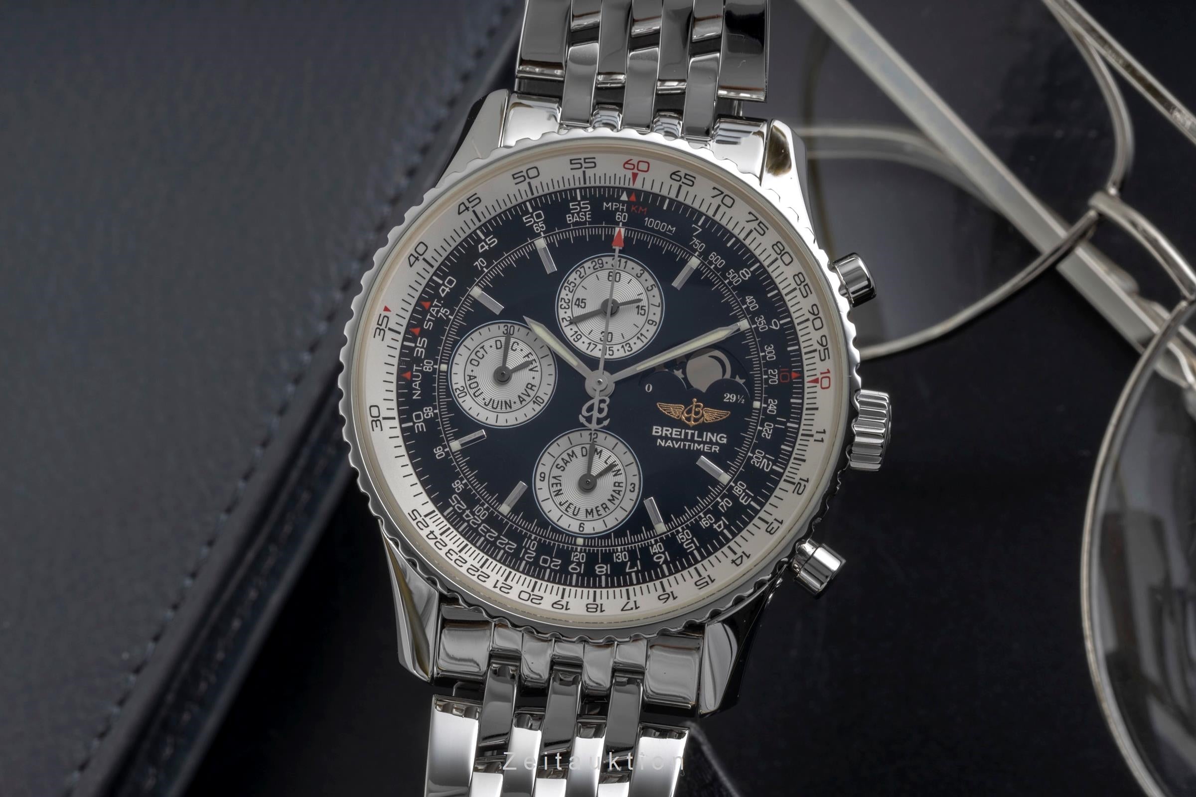 Breitling Navitimer chronograph steel automatic Kal. B19 Ref