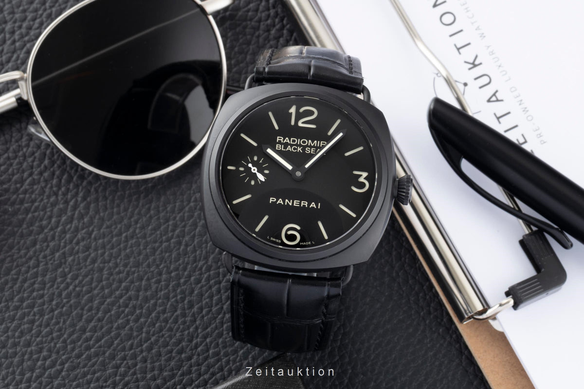 Panerai Black Seal cerámica / acero cuerda manual reloj para caballeros PAM00292  [2605883]