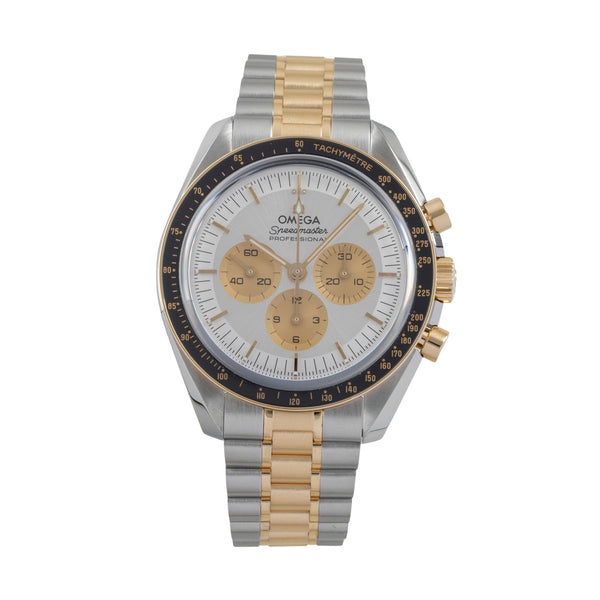 Omega Speedmaster Moonwatch chronographe acier / or  à remontage manuel montre pour hommes 310.20.42.50.02.001 LP: 20400EUR  [2605886]