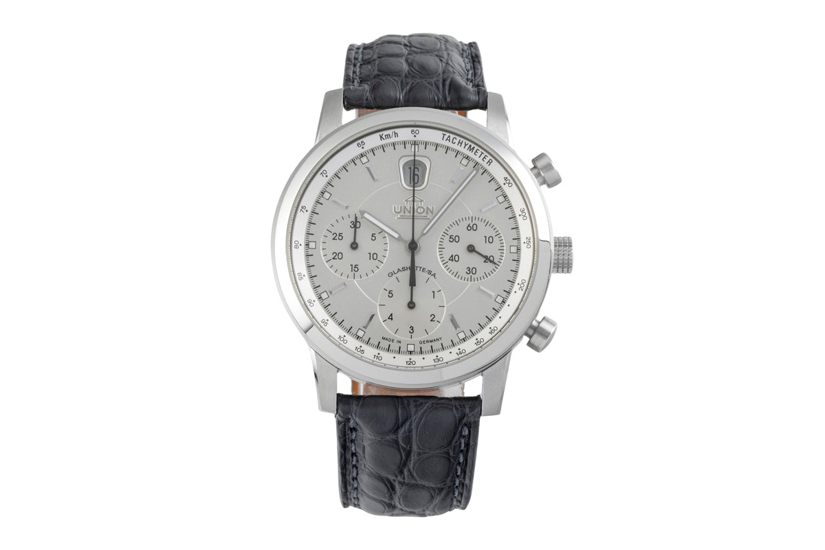 Union Glashütte Sport chronographe acier automatique montre pour hommes 26-32-50-50-MB  [2605890]