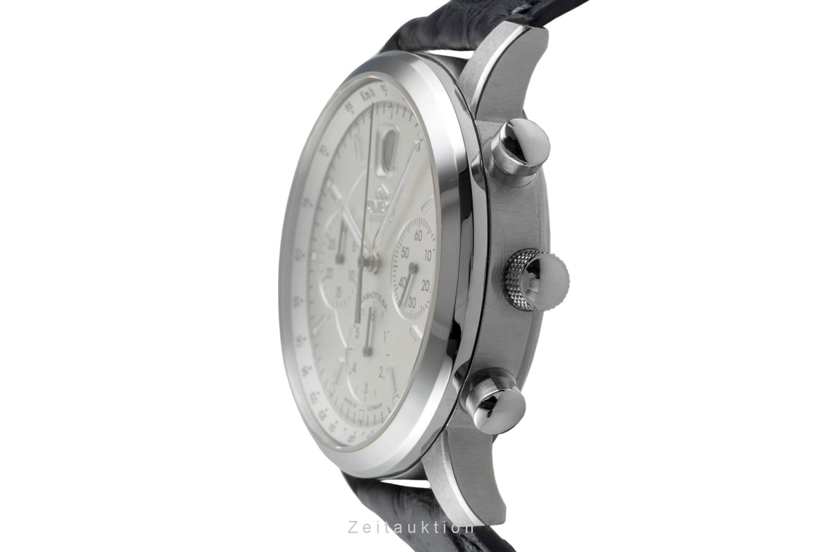 Union Glashütte Sport Chronograph Stahl Automatik Ref. 26-32-50-50-MB B&P [2605890]