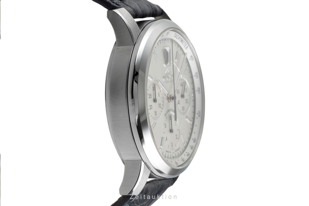 Union Glashütte Sport Chronograph Stahl Automatik Ref. 26-32-50-50-MB B&P [2605890]