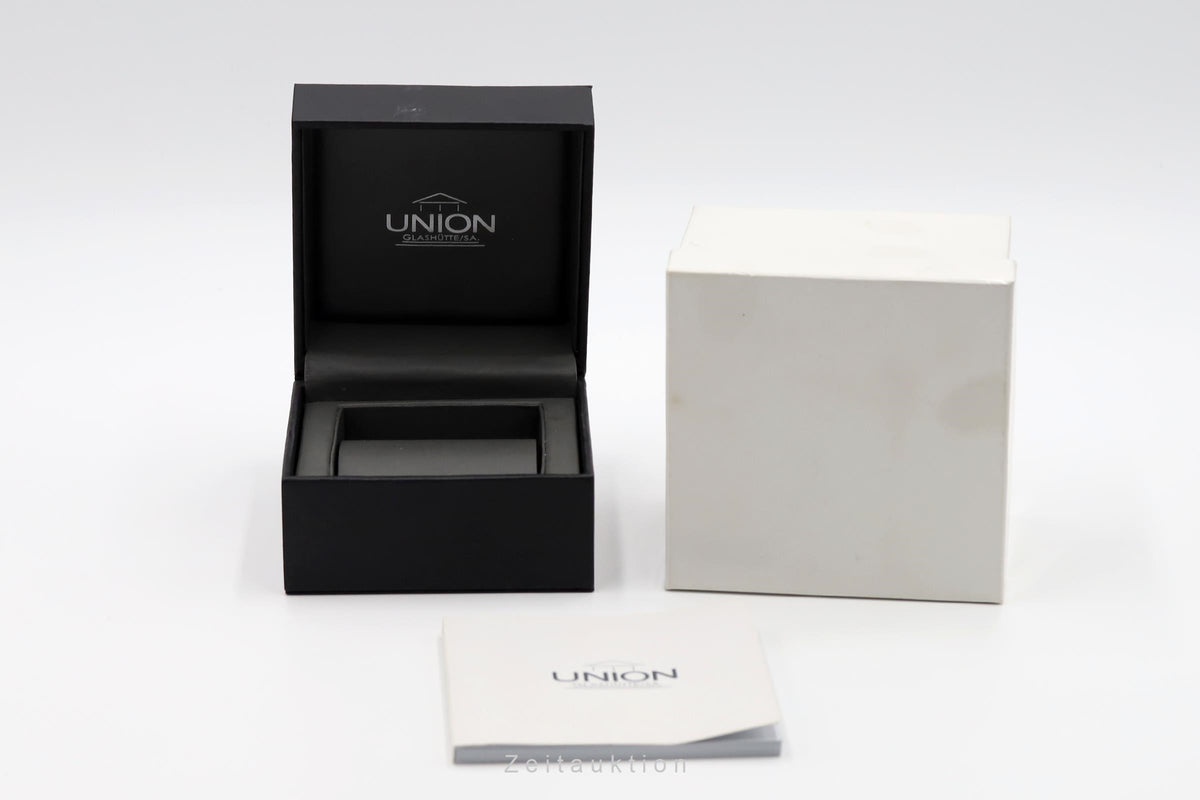 Union Glashütte Sport Chronograph Stahl Automatik Ref. 26-32-50-50-MB B&P [2605890]