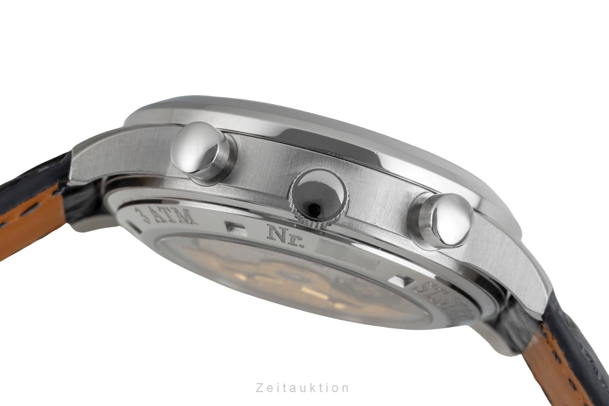 Union Glashütte Sport Chronograph Stahl Automatik Ref. 26-32-50-50-MB B&P [2605890]