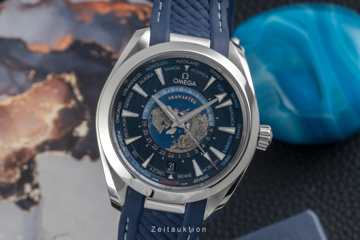 Omega Seamaster acero automático reloj para caballeros 220.12.43.22.03.001 LP: 10600EUR  [2605893]