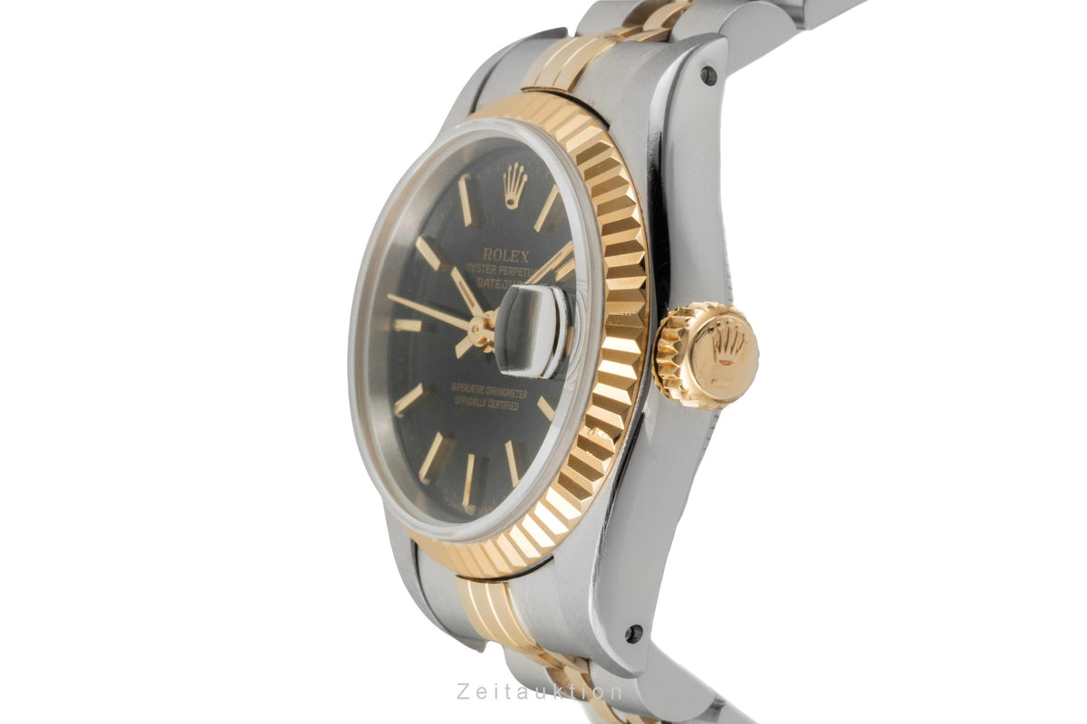 Rolex Lady Datejust 26 Black Dial Stahl / Gold Automatik Damenuhr 69173 X-Serie [2605894]