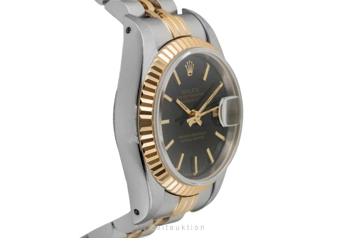 Rolex Lady Datejust 26 Black Dial Stahl / Gold Automatik Damenuhr 69173 X-Serie [2605894]