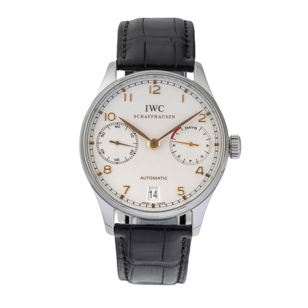 IWC Portugieser acciaio automatismo orologio da uomo IW500114  [2605896]
