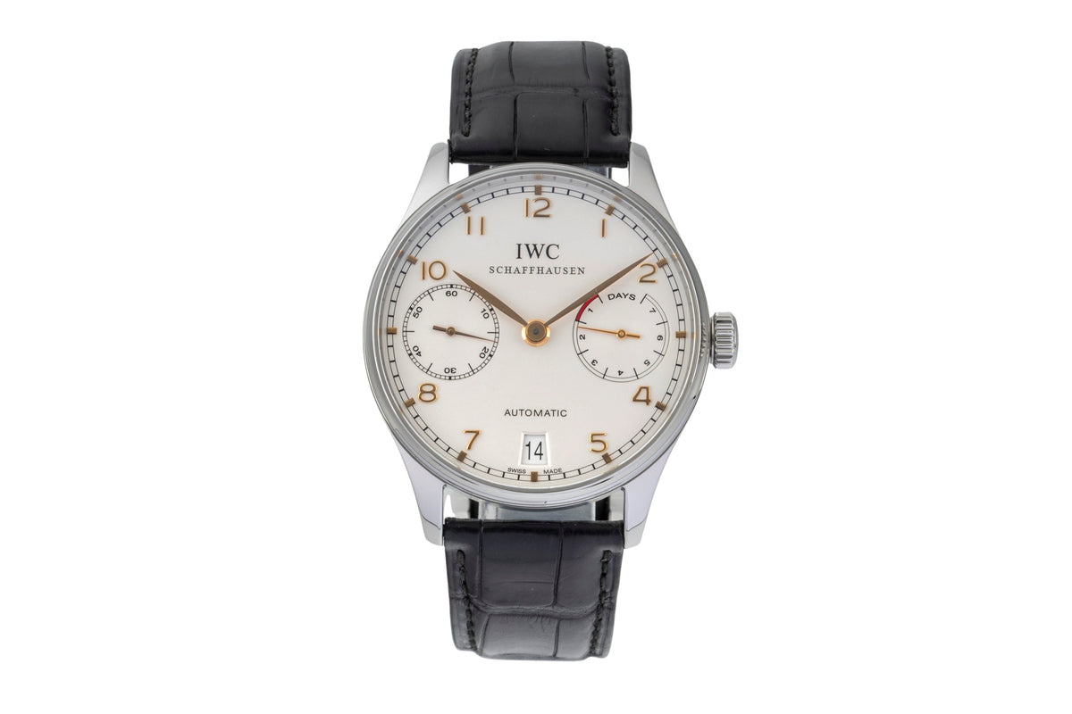 IWC Portugieser 7 Days Silver Dial Edelstahl Automatik Herrenuhr Ref. IW500114  [2605896]