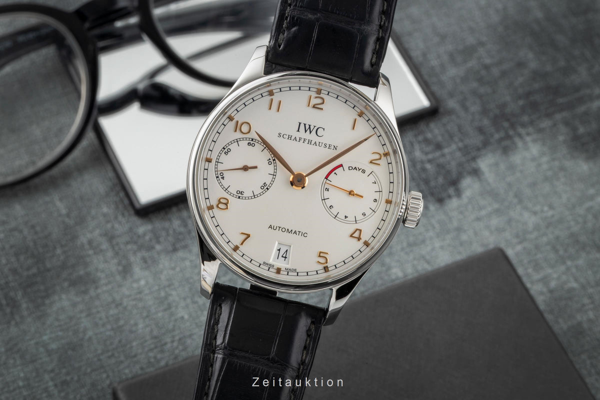 IWC Portugieser acciaio automatismo orologio da uomo IW500114  [2605896]