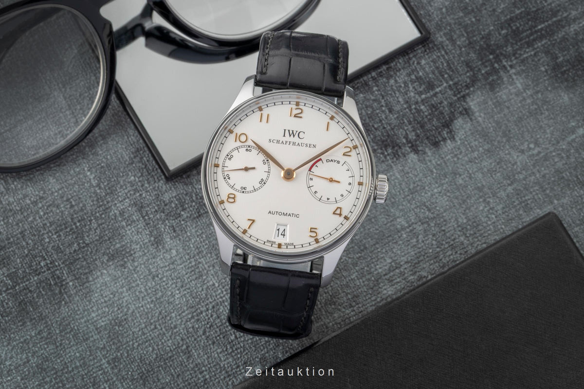 IWC Portugieser acciaio automatismo orologio da uomo IW500114  [2605896]