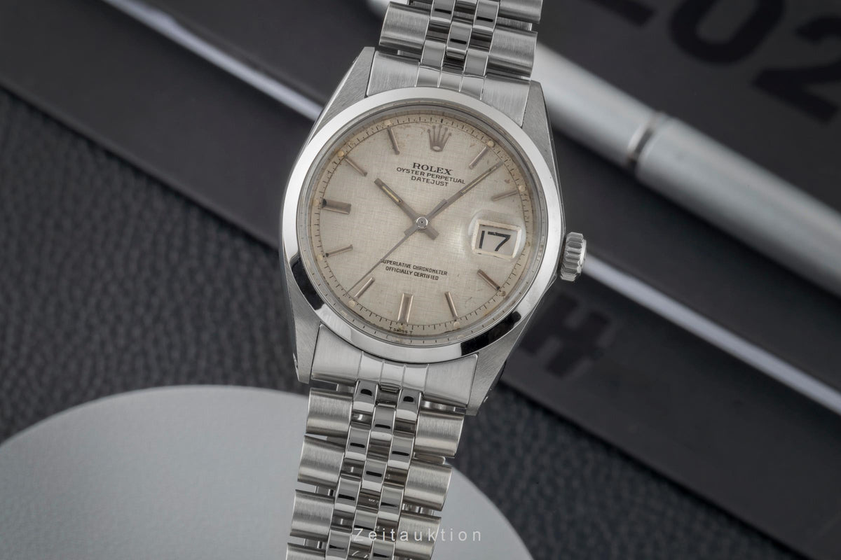 Rolex Datejust acero automático reloj para caballeros 1600 Vintage  [2605898]