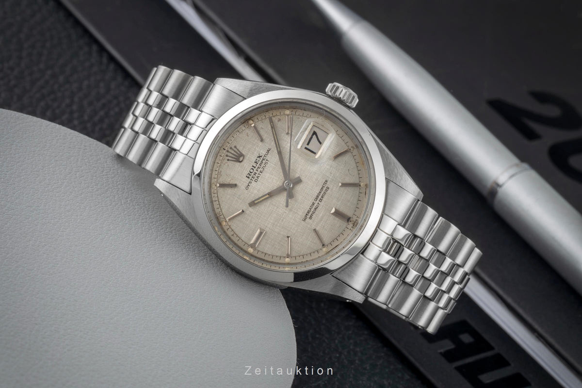 Rolex Datejust acero automático reloj para caballeros 1600 Vintage  [2605898]