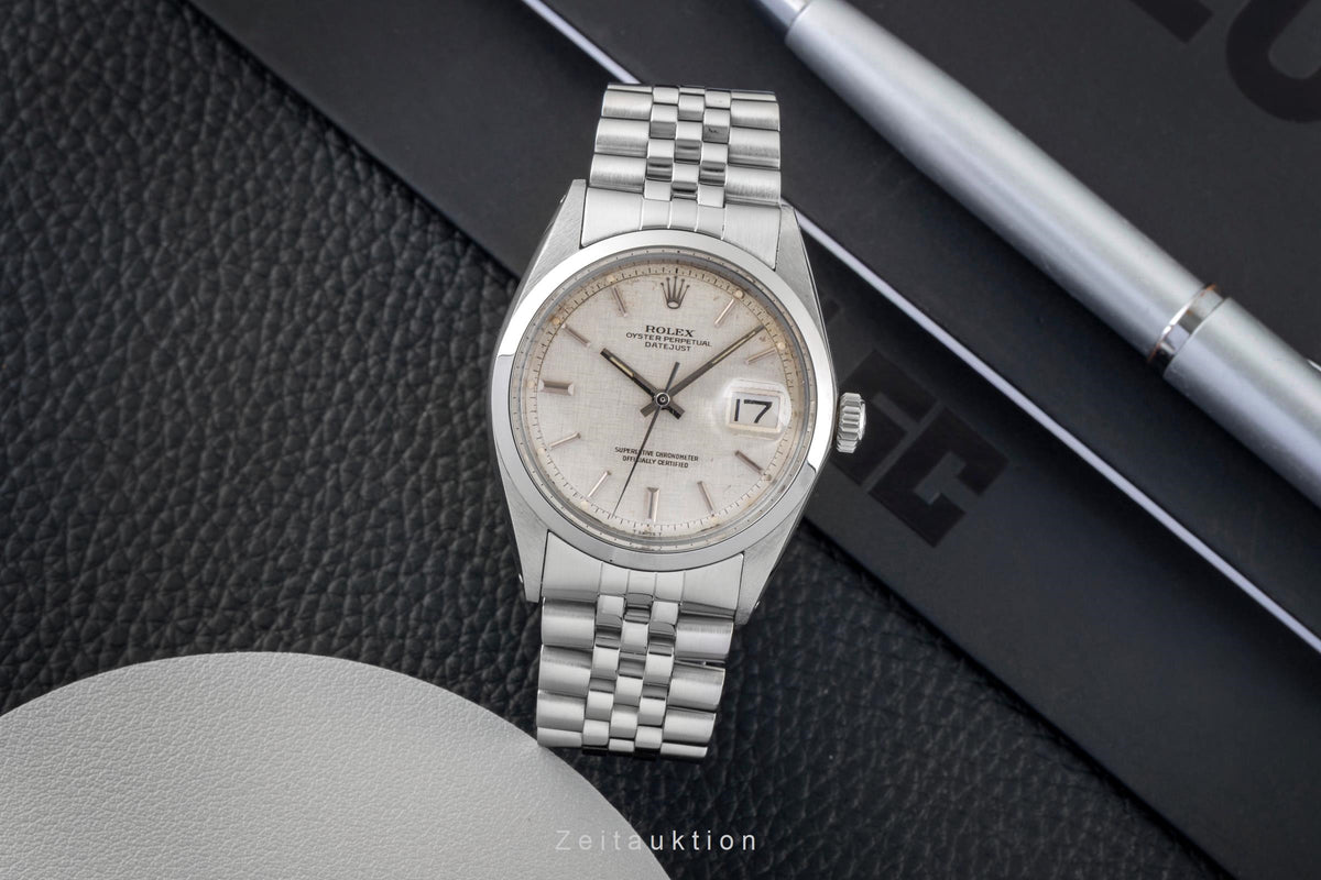 Rolex Datejust acero automático reloj para caballeros 1600 Vintage  [2605898]