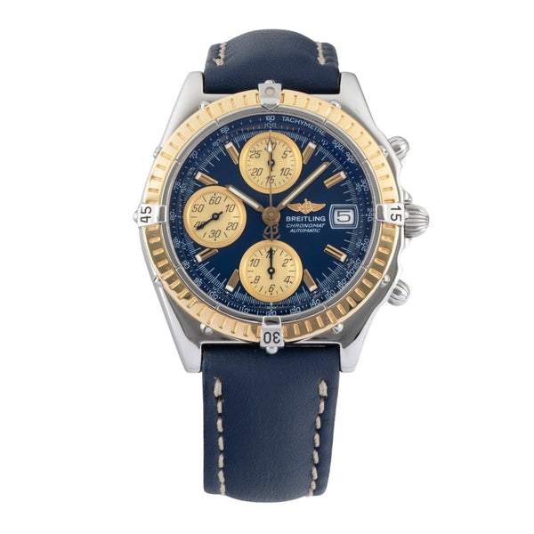 Breitling Chronomat chronographe acier / or  automatique montre pour hommes D13350  [2605902]