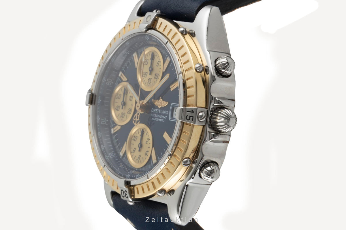 Breitling Chronomat chronographe acier / or  automatique montre pour hommes D13350  [2605902]