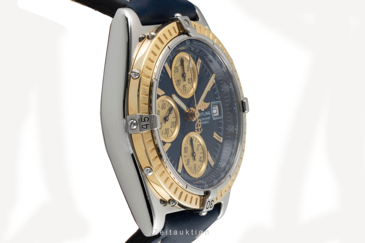 Breitling Chronomat chronographe acier / or  automatique montre pour hommes D13350  [2605902]