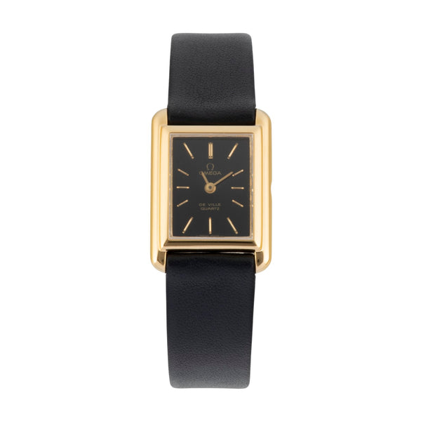 Omega De Ville gilt-brass quartz women's watch 591.0029 Vintage  [2605903]