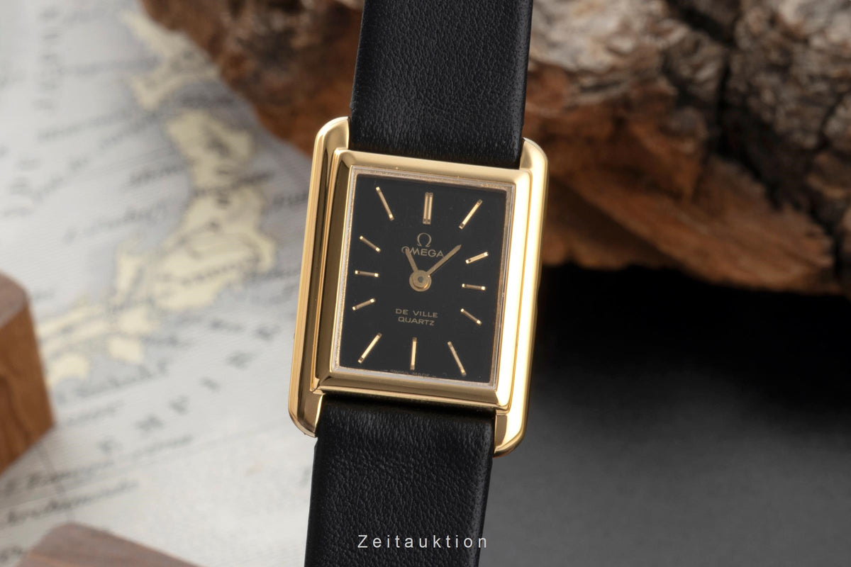 Omega De Ville gilt-brass quartz women's watch 591.0029 Vintage  [2605903]