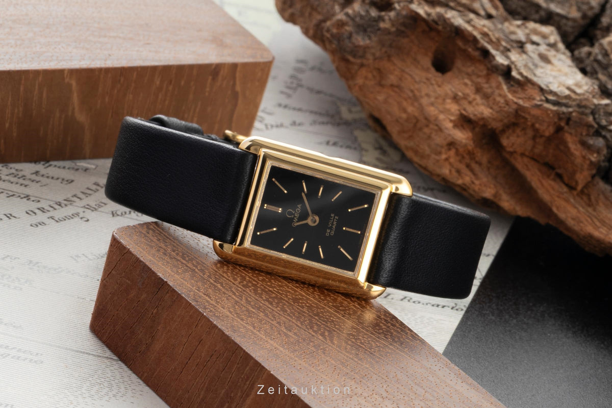 Omega De Ville gilt-brass quartz women's watch 591.0029 Vintage  [2605903]