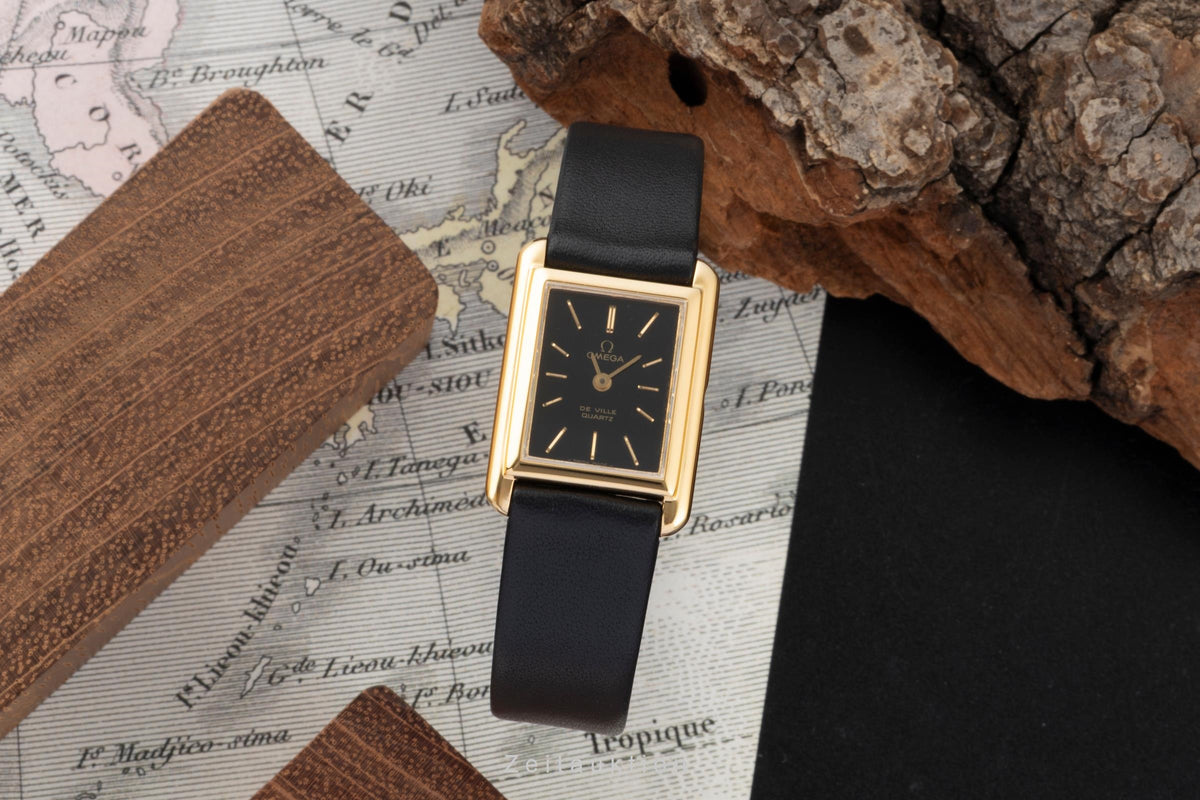 Omega De Ville gilt-brass quartz women's watch 591.0029 Vintage  [2605903]