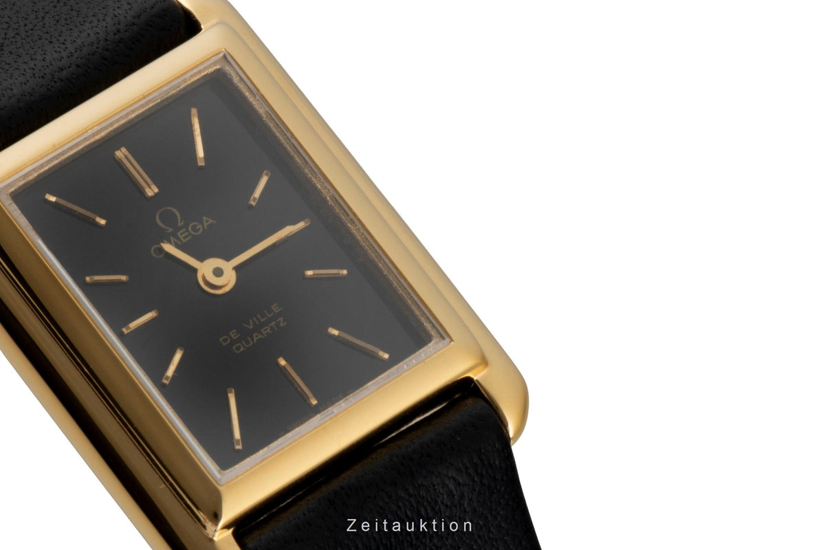 Omega De Ville gilt-brass quartz women's watch 591.0029 Vintage  [2605903]