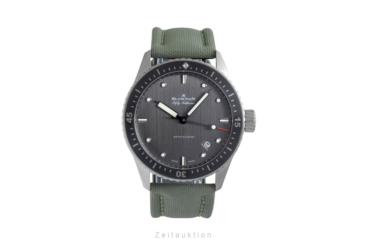 Blancpain Fifty Fathoms titanium automatic men's watch 5000-1210-G52A LP: 13300EUR  [2605904]
