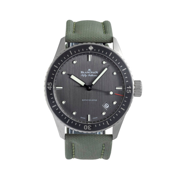Blancpain Fifty Fathoms titanium automatic men's watch 5000-1210-G52A LP: 13300EUR  [2605904]