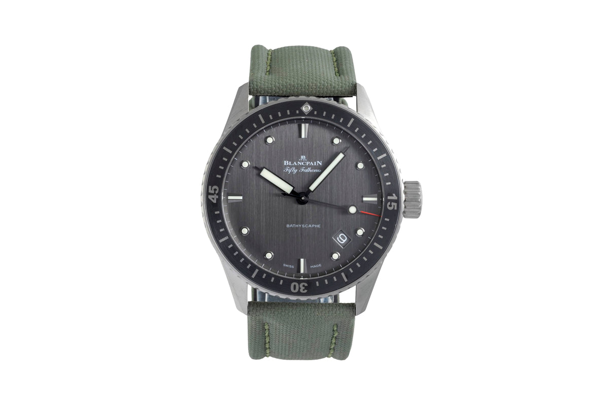 Blancpain Fifty Fathoms titanio automatismo orologio da uomo 5000-1210-G52A LP: 13300EUR  [2605904]