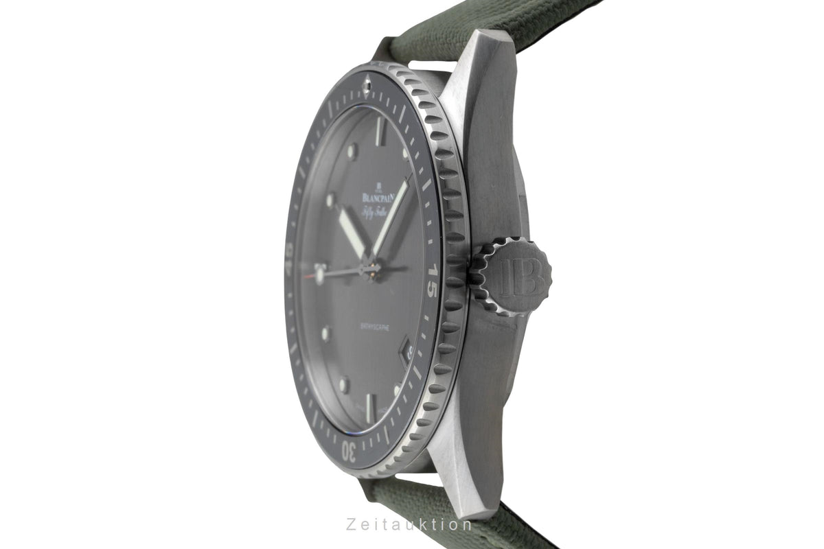 Blancpain Fifty Fathoms titanium automatic men's watch 5000-1210-G52A LP: 13300EUR  [2605904]