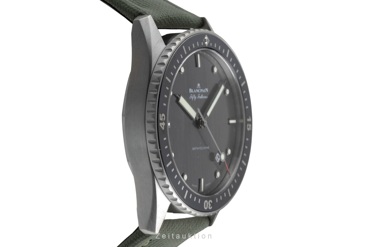 Blancpain Fifty Fathoms titanium automatic men's watch 5000-1210-G52A LP: 13300EUR  [2605904]