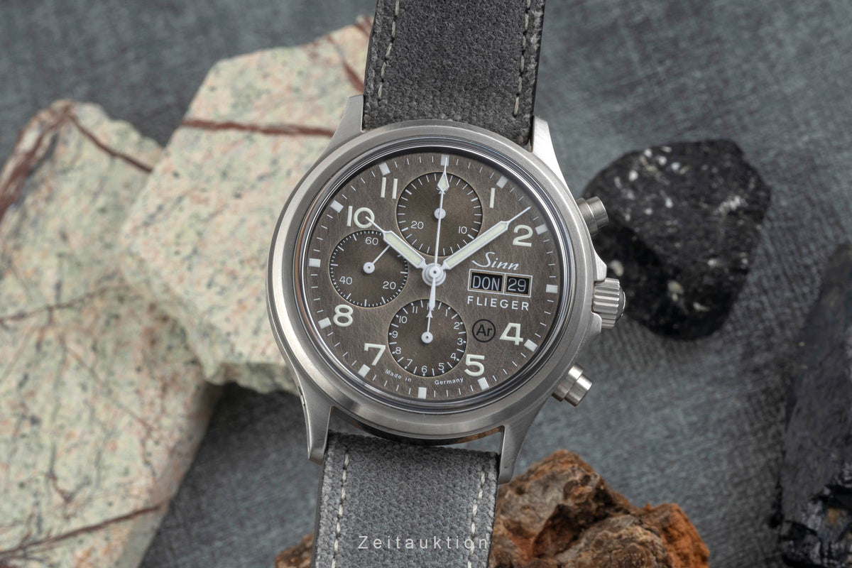 Sinn 358 cronógrafo acero automático reloj para caballeros 358.065 LP: 3150EUR  [2605908]
