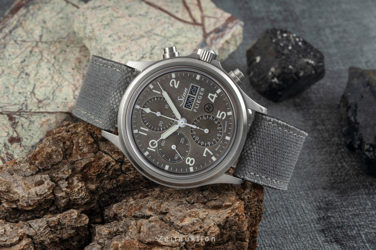 Sinn 358 cronógrafo acero automático reloj para caballeros 358.065 LP: 3150EUR  [2605908]