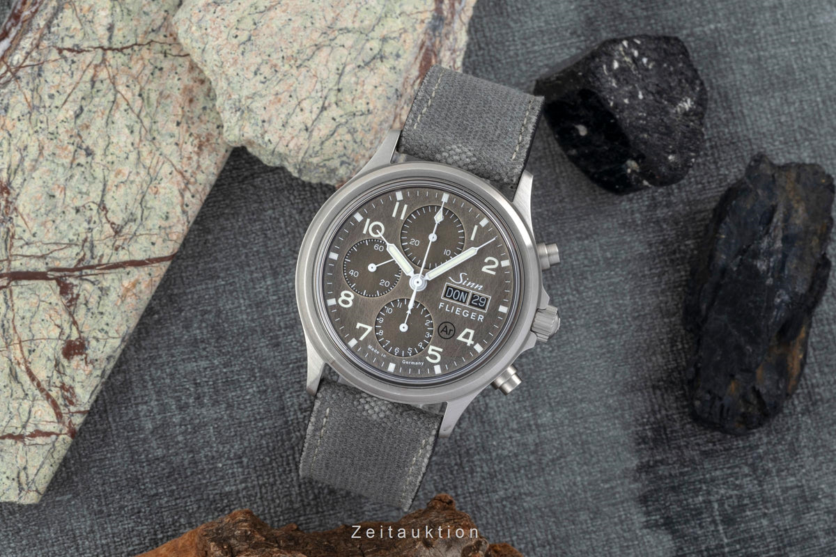 Sinn 358 cronógrafo acero automático reloj para caballeros 358.065 LP: 3150EUR  [2605908]